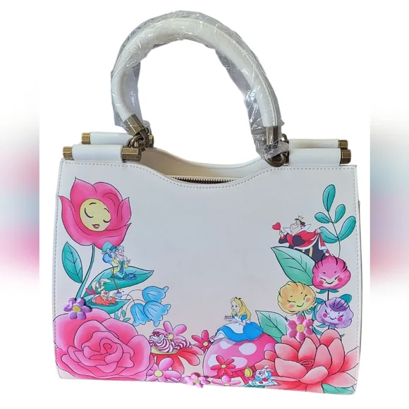 Disney Alice in Wonderland Loungefly white handbag - Picture 1 of 7